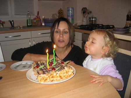 Mon g�teau d'anniversaire.